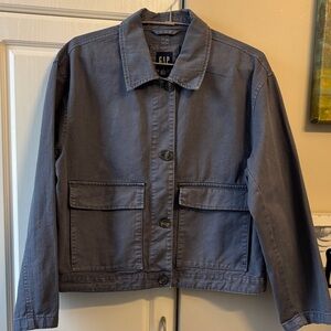 Gap cotton cargo jacket L